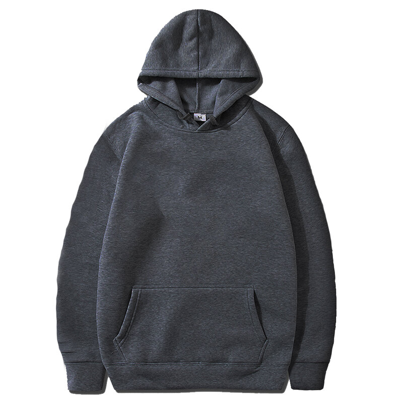 Solid Color Hoodie Men's Hoodie Men's and Women's Fashion Simple Long sleeved Pullover Harajuku Large Sweatshirt Clothing