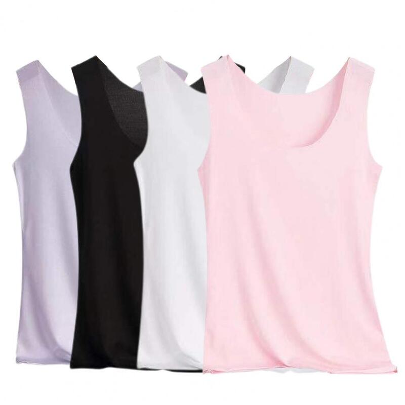 Vrouwen Tank Tops Zomer Naadloze Vest Rekbare Nauwsluitend Off Shoulder Vest T-shirt Hemd Ondergoed Vrouwelijke Studenten