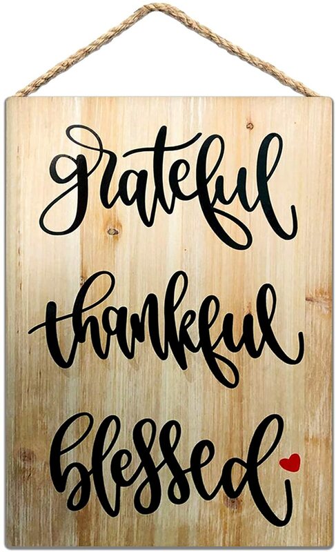 ป้ายไม้,Thankful,วันขอบคุณพระเจ้า,พระคัมภีร์ของขวัญ,Grateful หัวใจที่ไม่ซ้ำกันของขวัญครู,ของขวัญ,คริส...