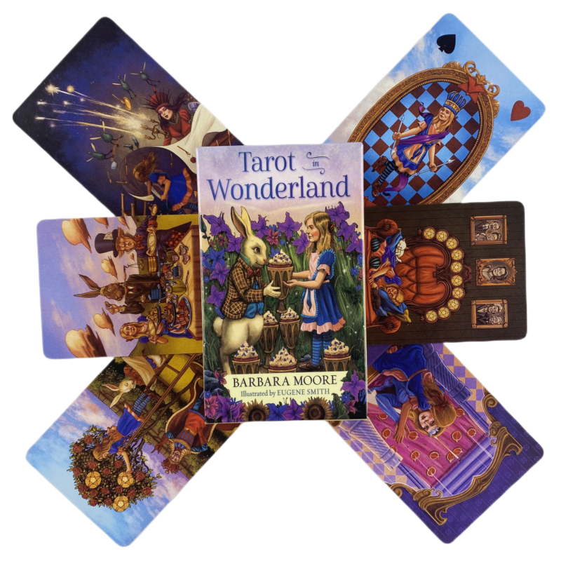 Tarot In Wonderland kartu dek Natal Oracle bahasa Inggris visi ramalan edisi Borad bermain game