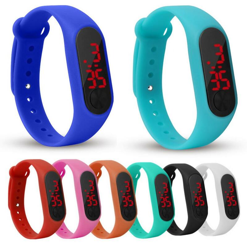 Montre-bracelet numérique LED pour enfants, affichage du numéro, bracelet, sports de plein air, montre intelligente pour enfants