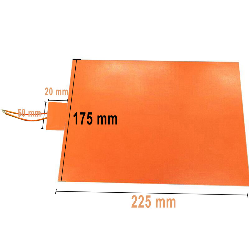 12V 100W Silicone Heating Pad For Battery Box Insulation Heating 100w Brand New High Quality Insulation Heating Silicone