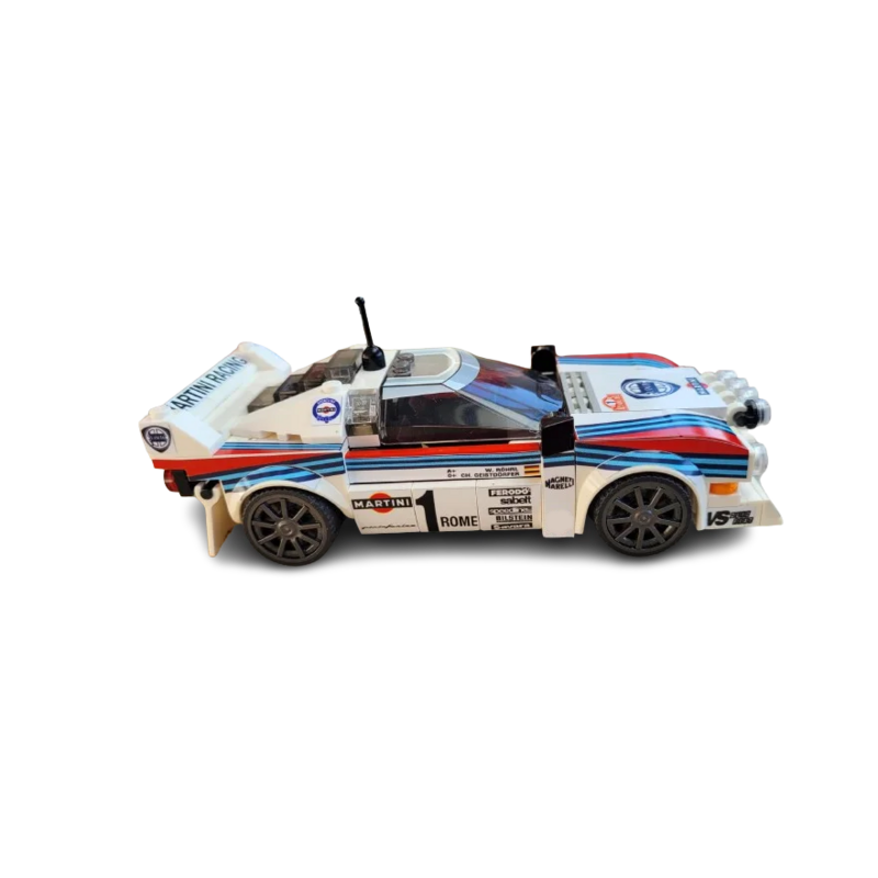 244PCS MOC Lancia Rally 037 Martini Racing - Winner Rallye Monte Carlo 1983 Building Blocks DIY Toy Brick New Year Holiday Gifts
