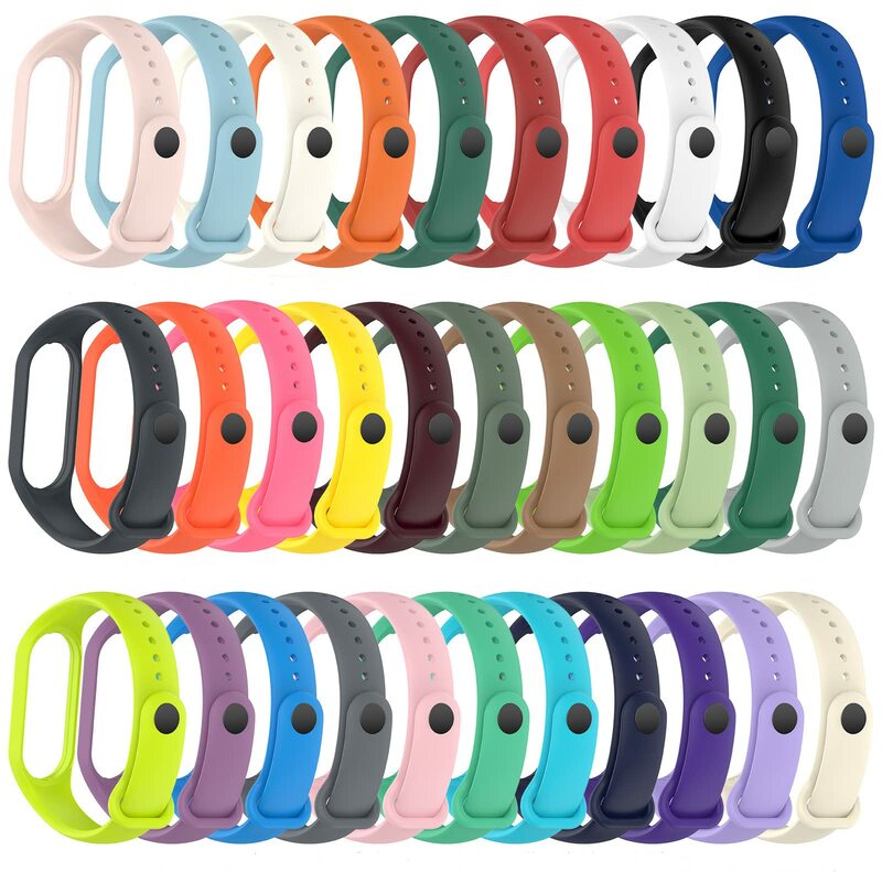 Watchbands for Xiaomi Mi Band 7 bracelet silicone wrist Miband 5 6 NFC Replacement pulsera Sport correa mi band 7 6 3 4 5 strap