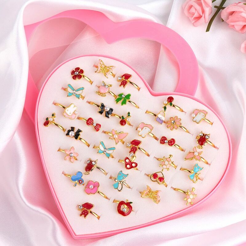Gift Cartoon Rings Ornament Creative Optional Fancy Shape Finger Rings Pretend Play Ring Toy