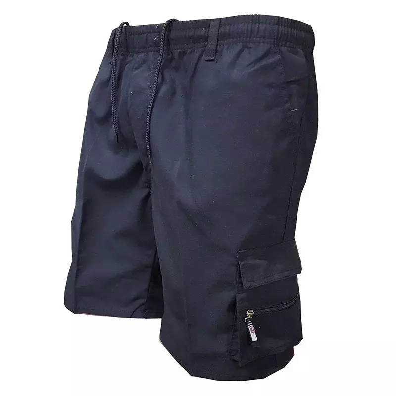 Pantalones cortos militares a la moda para hombre, pantalones tácticos informales con Bolsillo grande, pantalones deportivos, pantalones Cargo de paneles, talla grande
