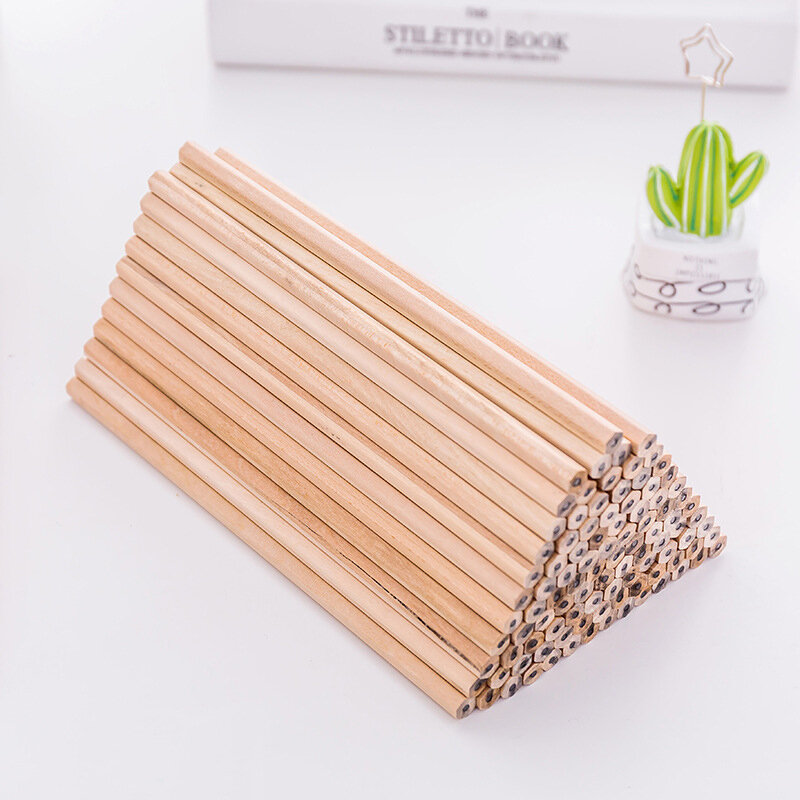 Matita in legno HB da 50 pezzi matita in legno naturale amichevole disegno a matita Standard Non tossico esagonale