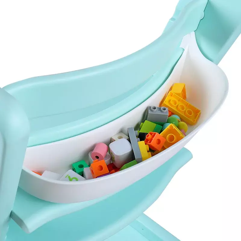 صندوق تخزين كرسي عالٍ لطفل Stokke الصغير ، حل تخزين ذكي مرن ، ألعاب ، ملحقات متنامية