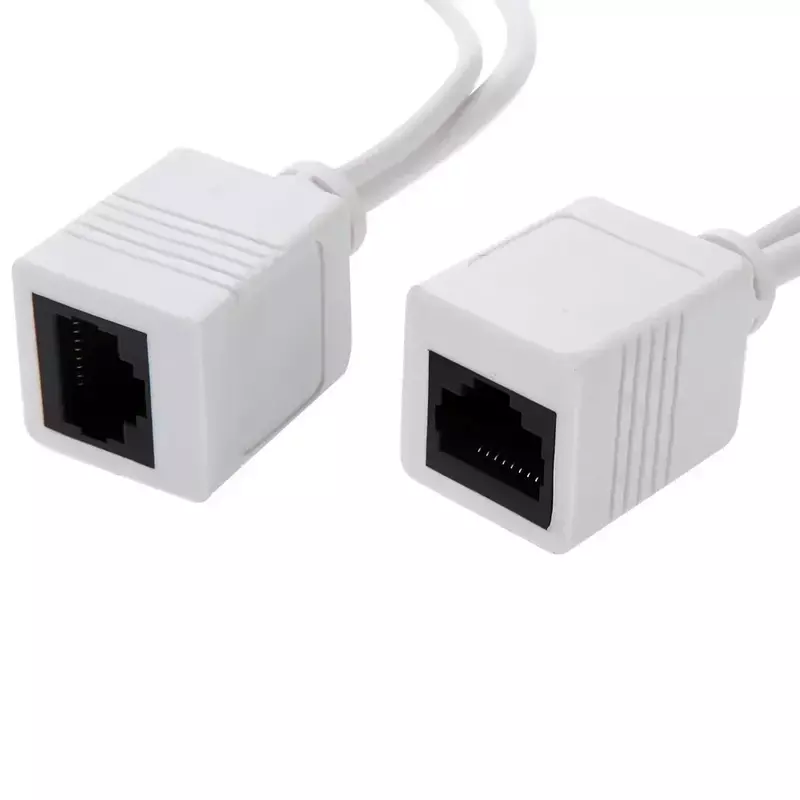POE kabel pasif kabel adaptor atas Ethernet kabel POE Splitter RJ45 modul suplai daya injektor 12-24v untuk IP Camea