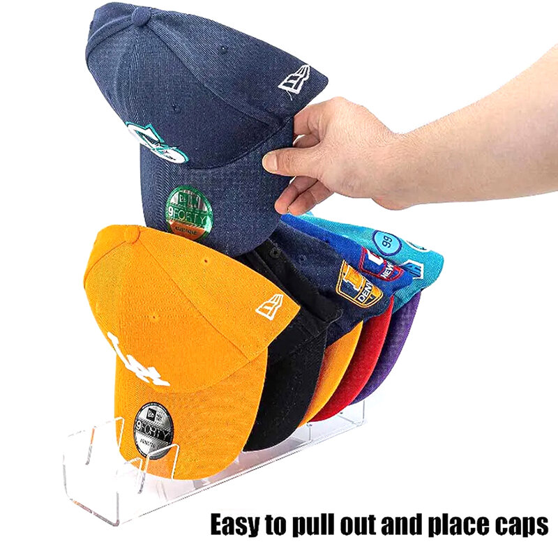 7 otworów akrylowa czapka czapka z daszkiem stojak wystawowy trwałe przezroczysty akrylowy akrylowa czapka uchwyt na kapelusz do dekoracji szafa domowa przechowywania sklepów