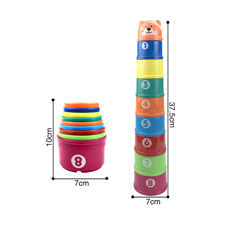 Cangkir susun mainan untuk Kelinci multiwarna dapat digunakan kembali binatang kecil mainan Puzzle untuk bersembunyi makanan bermain hewan kecil mainan hewan peliharaan