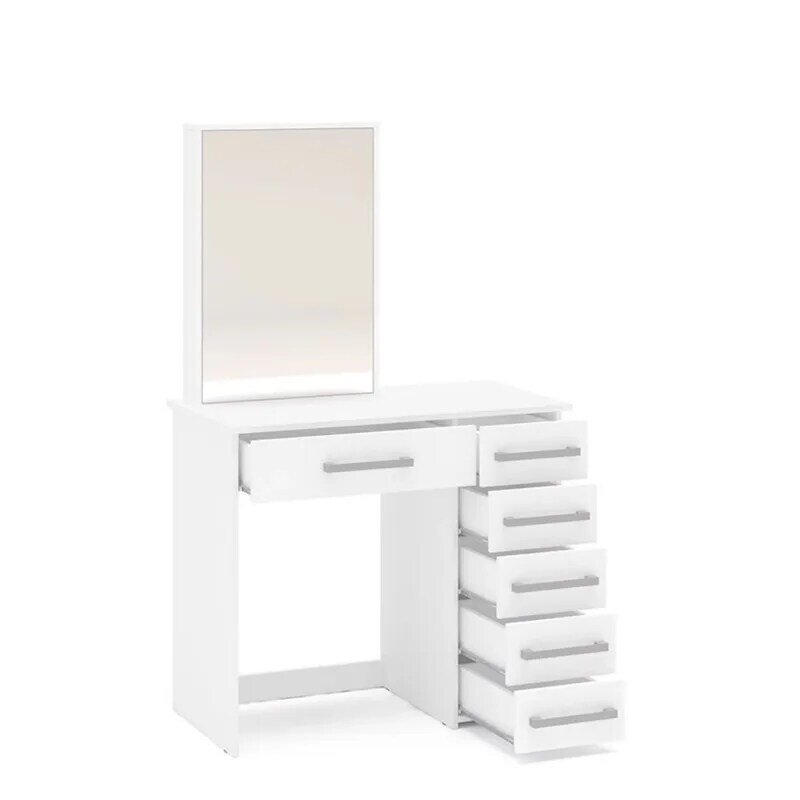 Boahaus-طاولة الغرور الحديثة صوفيا ، الانتهاء من الأبيض لغرفة النوم