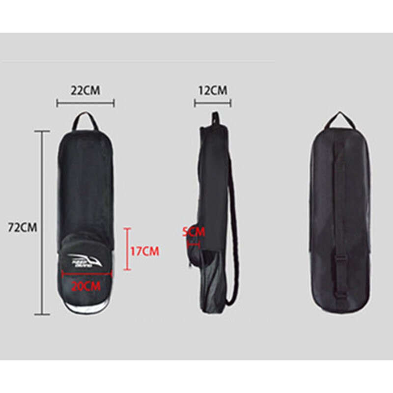Sac de plongée portable avec poche réglable, étanche, fermeture éclair bidirectionnelle, sac de rangement, sac à dos