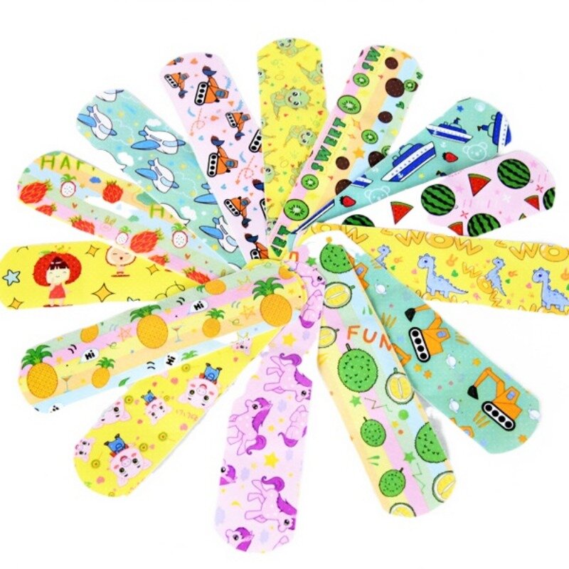 100 Stück/Set Kinder Kinder Pflaster Pflaster Streifen Cartoon Klebebänder Kawaii Patches atmungsaktive Erste Hilfe Wund plast Patch