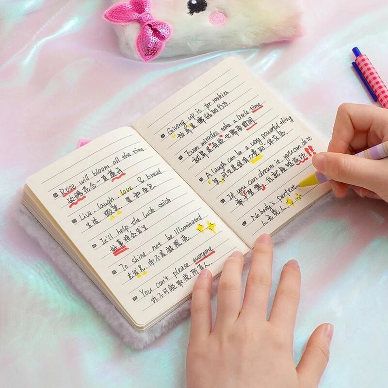 Persediaan harian perencana buku latihan alat tulis sekolah buku catatan buku harian buku catatan buku jurnal kucing mewah Notebook