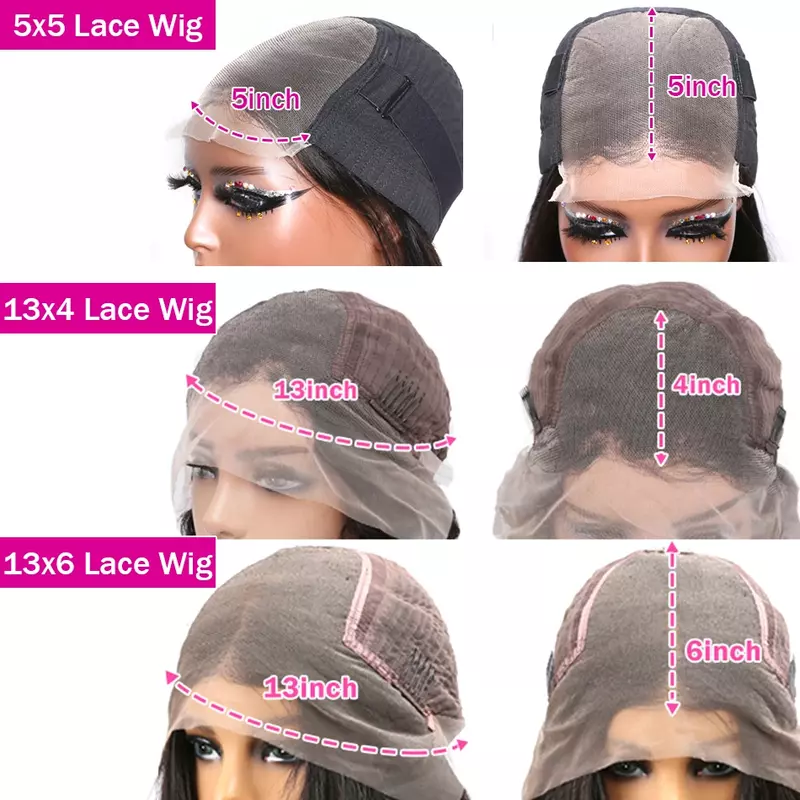 2024 nowe 13x6 koronkowa fala z przodu ludzkie włosy peruki brazylijskie 30-calowa peruka bez kleju 13x4 peruki typu Lace Front dla kobiet