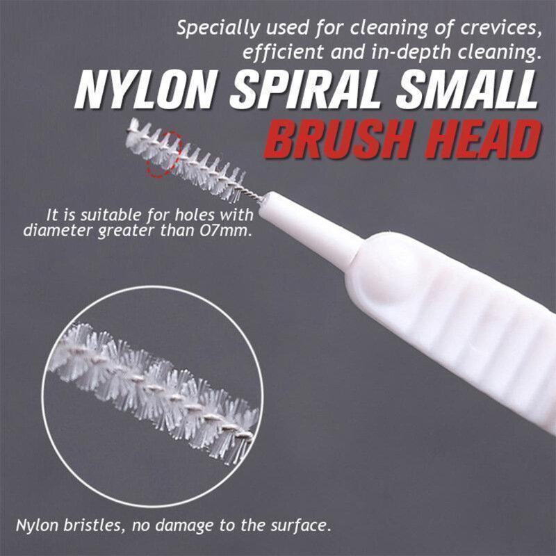 10-100 pezzi spazzola per la pulizia della doccia ugello per spazzola in Micro Nylon per bagno strumenti per la pulizia Anti-blocco accessori per il bagno