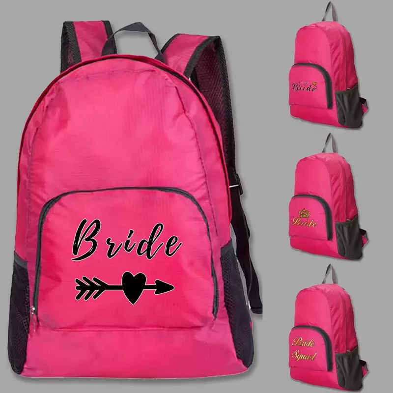 Backpack Women Travel Foldable Portable Daypack Bag Men Mountaineering Camping Backpacks Bride Print Ultralight Hiking Schoolbag