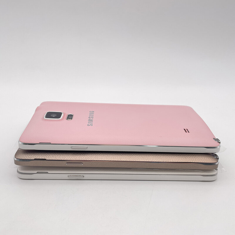 SAMSUNG-Smartphone Galaxy Note 4 Débloqué et d'Occasion, Téléphone Portable avec Écran de 5.7 Pouces, 3 Go de RAM, 32 Go de ROM, 4G, Appareil Photo de 16MP