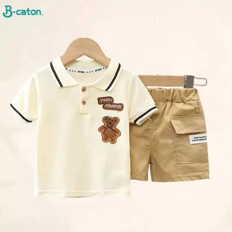 2 sztuki odzieży dziecięcej ubrania dla matki dzieci zestawy dziecięce chłopcy t-shirt spodenki letnie bawełniane kombinezon z krótkim rękawem