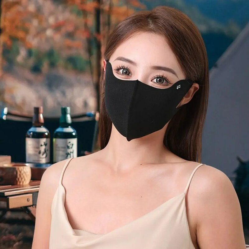 Sunscreen Face Scarf Ice Silk Mask Adjustable Face Mask Summer Face Cover Sunscreen Veil UV Protection Face Gini Mask Hiking