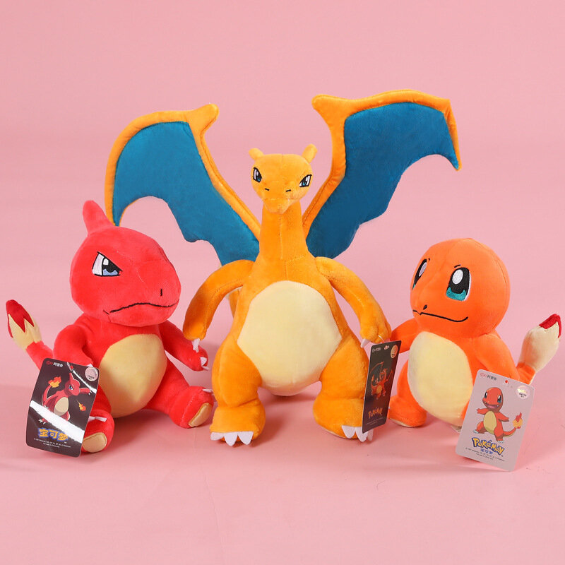 Original Pokemon brinquedo de pelúcia para crianças, Pikachu, Bulbasaur, Squirtle, Charmander, Psyduck, Cartoon Figura Anime, bonecas recheadas, presentes de Natal