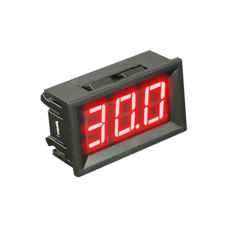 Digital voltmeter DC 4.5V to 30V, voltage panel meter, red, blue, green, 6V, 12V, electromobile, motorcycle, car