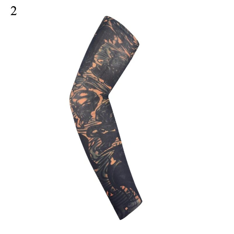 1PCS Arm Sleeves UV Protection Full Arm Cool Outdoor Golf Sports Hiking Riding Arm Tattoo Sleeve For Men Women Cycling Equipment