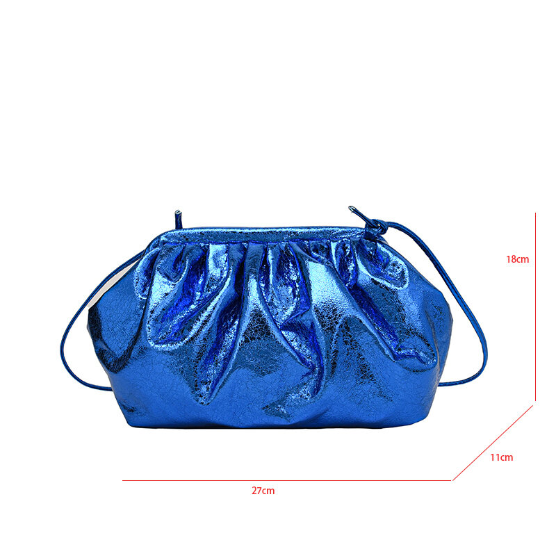 8 Farben Mode Hobo Tasche Luxus Designer Handtasche Plissee Cloud Bag Marke Kupplungen Clip Geldbörse Lady Kette Cross body Umhängetaschen