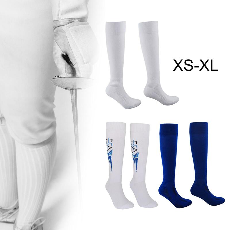 Calcetines de esgrima Unisex, medias de esgrima protectoras, medias atléticas