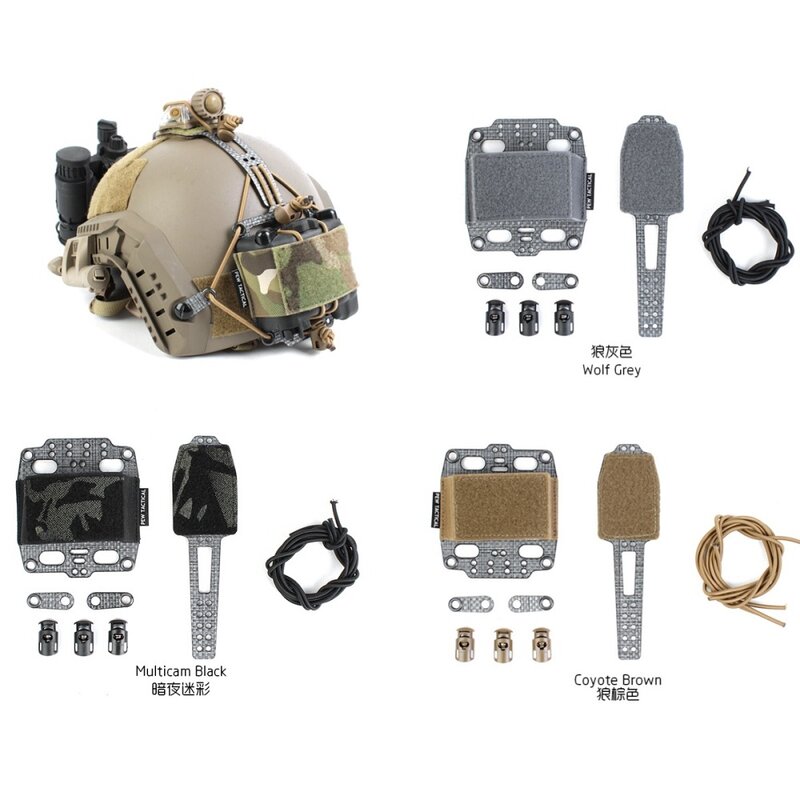 Pvs31ナイトビジョンタクティカルヘルメット、バッテリー固定システム、カーボンファイバー素材、アウトドアスポーツ、airsoft