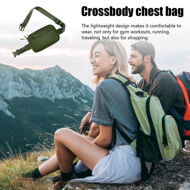Sling Bags For Men Fanny Pack Crossbody Bag Fashionable Waterproof Waist Pack With Adjustable Strap For Traveling Running Hiking