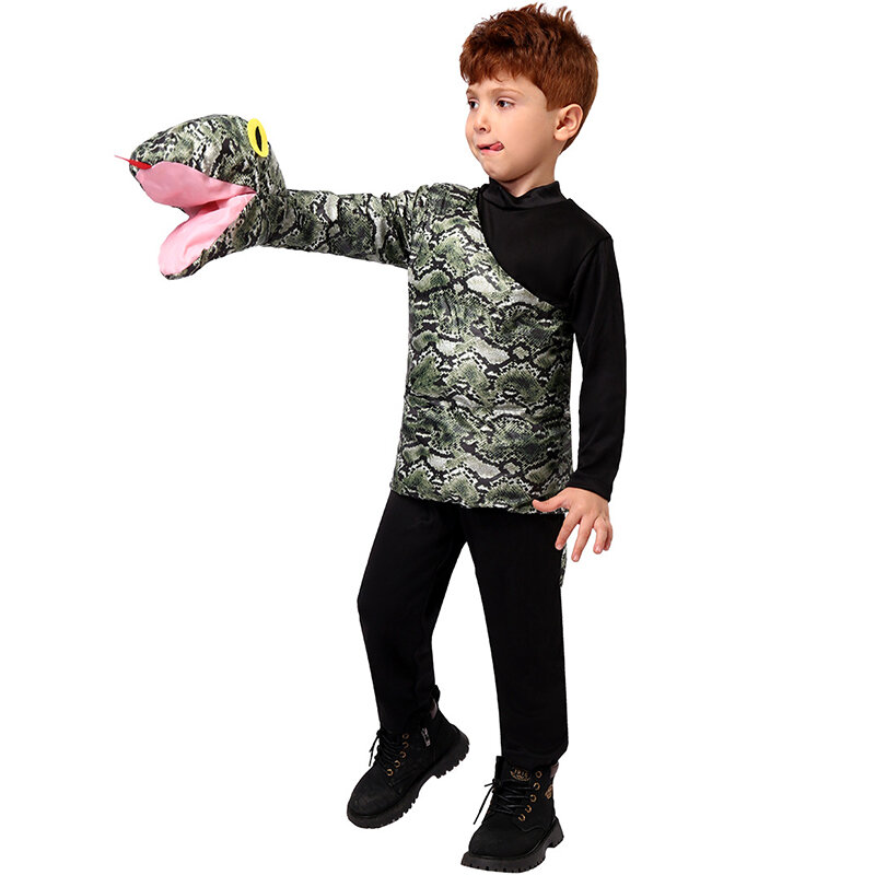 Children Animal Snake Halloween Cosplay Boy Anaconda Kids Costume