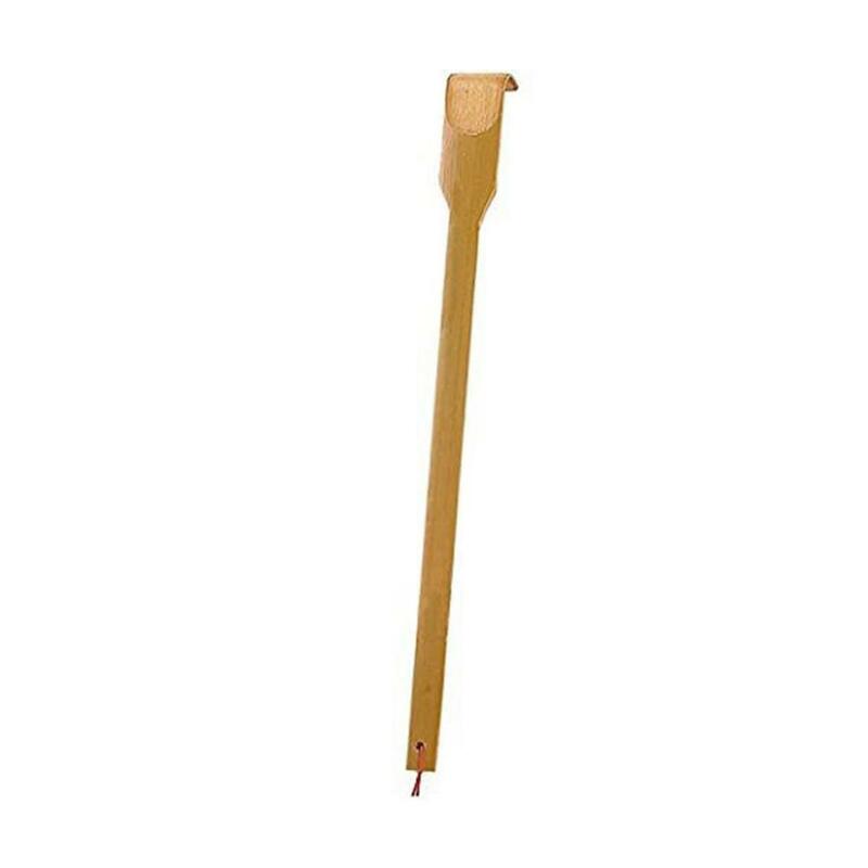 Rullo per massaggio prurito in legno lungo 42cm rullo per bastone per il corpo massaggiatore per la schiena in bambù Scratcher per la schiena
