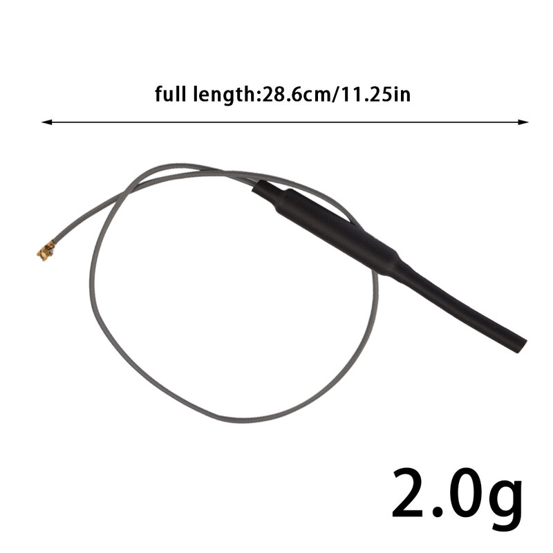 Antena WIFI 2.4GHz konektor IPEX 3dbi bahan kuningan 23cm panjang 1.13 kabel untuk HLK-RM04 ESP-07 modul Wifi
