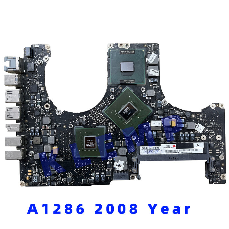Motherboard A1286 Asli 820-2850-A/B 820-2915-A/B 820-3330-B untuk MacBook Pro 15 "Logic Board 2008 2009 2010 2011 2012 Tahun
