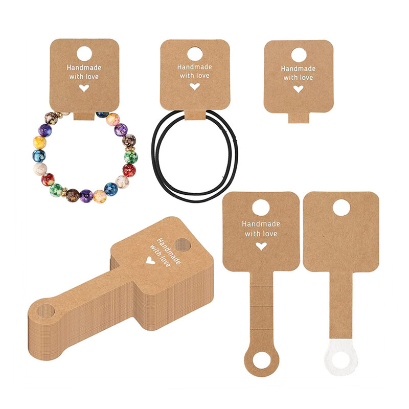 50 stücke klebende Armband Display-Karte Halskette Schmuck halter für Unternehmertum kleines Unternehmen verkaufen Verpackungs material Versorgung