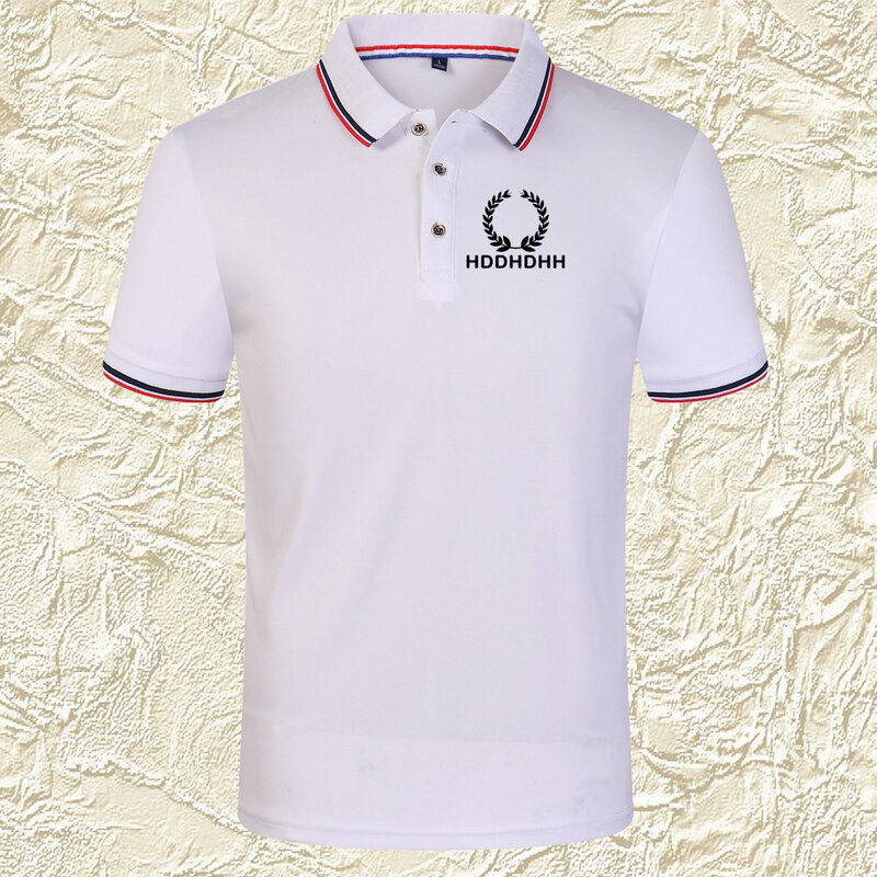 Colorblock Lapel Short Sleeve T-Shirt Men's Summer New Business Casual Polo Shirt