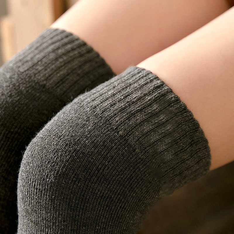 Genouillère en coton et laine pour homme et femme, accessoire de cyclisme chaud, pour la prévention de l'arthrite