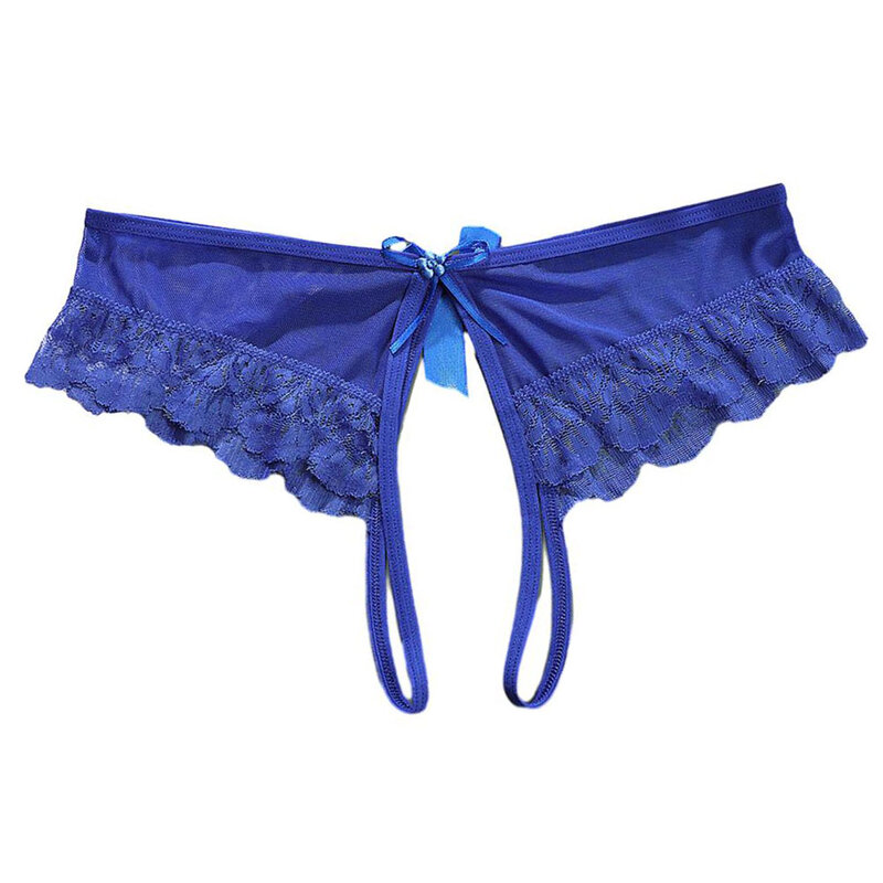 Culotte string en maille transparente pour femme, culotte évidée, entrejambe ouvert, caleçon sexy, dentelle respirante, culotte séduisante, 7.0