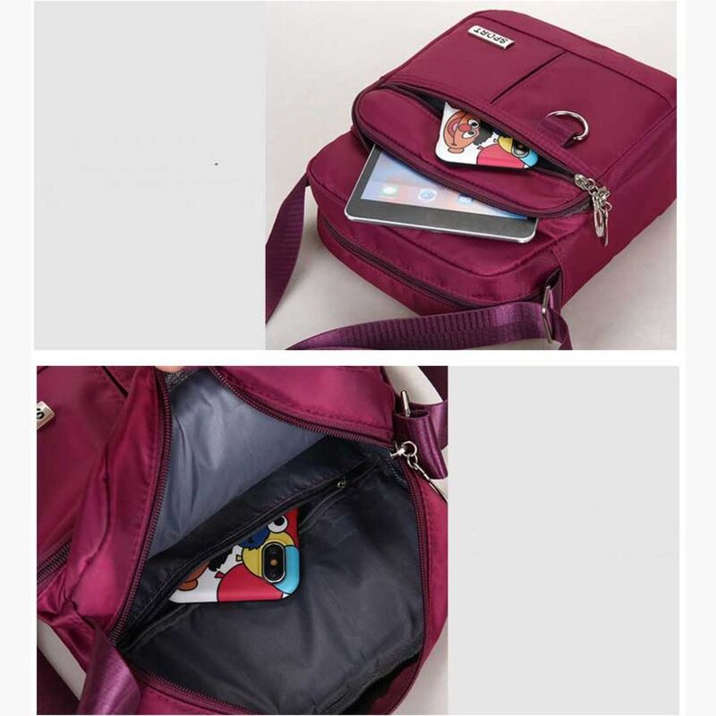 Nylon Umhängetasche Mode Multi-Pocket große Kapazität Umhängetasche Reisetasche Frauen