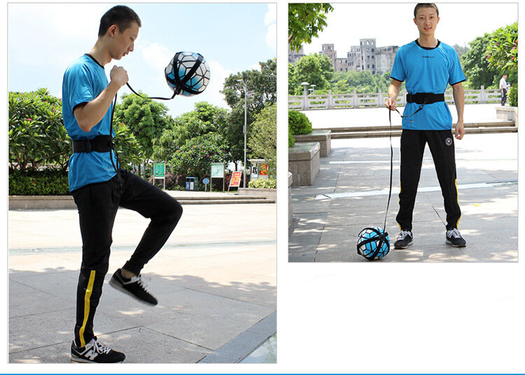 Pallone da calcio joggle Bags cintura circolare ausiliaria per bambini attrezzatura per l'allenamento di calcio per bambini Kick Solo Soccer Trainer calcio Kick