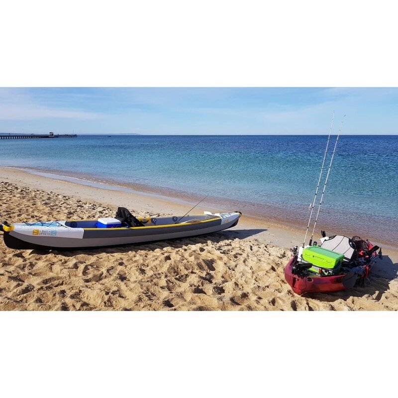 485x80cm Double 2 Person Inflatable Canoekayak Fishing Drop Stitch Kayak For Sale
