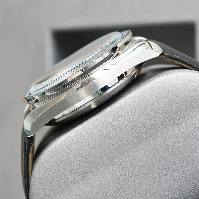 Montre mécanique étanche avec bracelet en cuir pour homme, horloge automatique de luxe, temps de voyage, style d'affaires, mode, nouveau, 2024