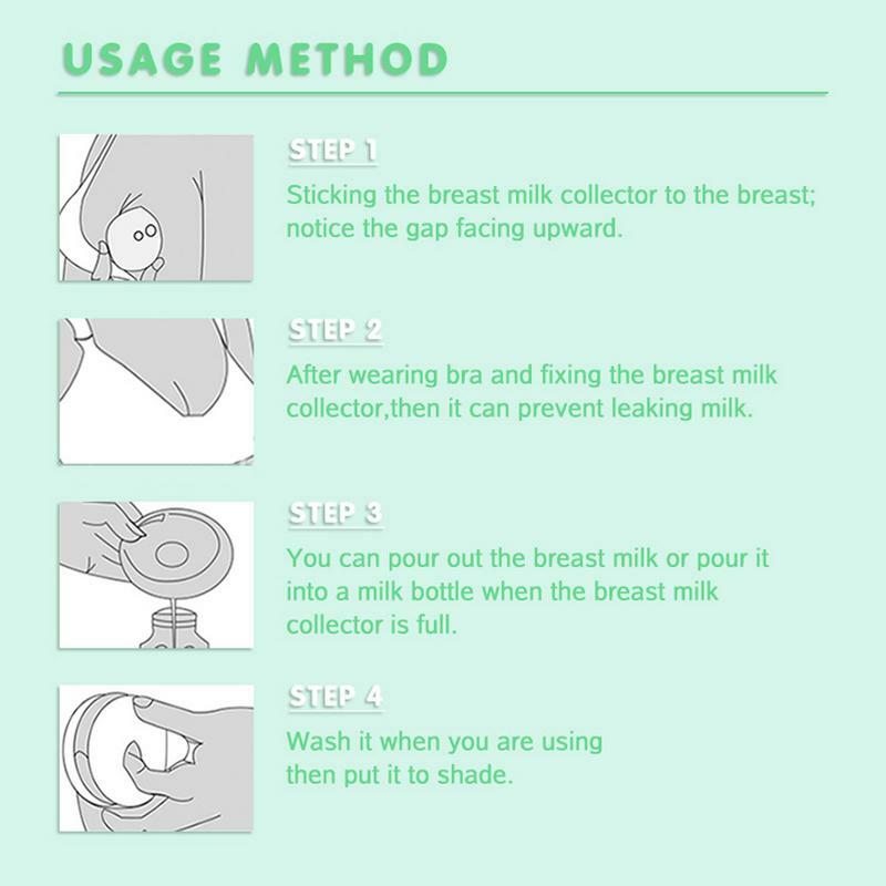Coppe per la raccolta del latte materno raccoglitore di latte materno indossabile discreto per i gusci del seno del reggiseno per i capezzoli doloranti dopo il parto