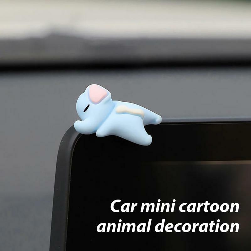 Aksesori Mobil gajah Mini dekorasi dasbor ornamen hewan dekorasi Interior otomotif gajah Mini kartun