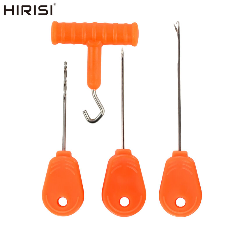 Hirisi 4pcs Carp Fishing Bait Needle With Box Fishing Bait Tools Fishing Accessories BT05