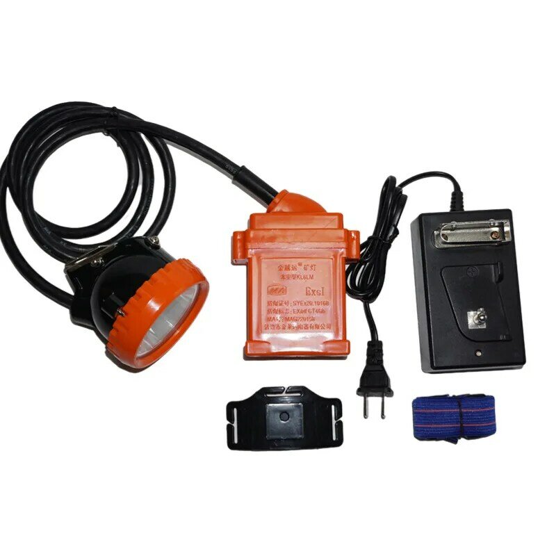 충전식 방수 LED 헤드램프, 마이닝 램프, 충전기 포함, KL5LM, KL6LM