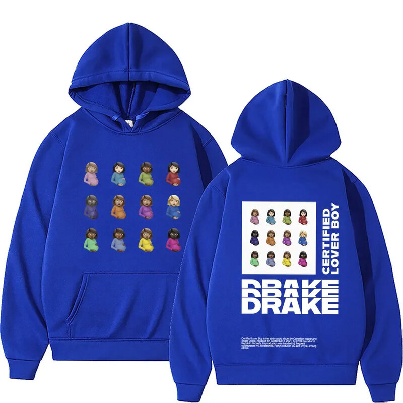 Certified Lover Boy Album Graphic Pullovers Sweatshirts Men's Hip Hop Casual Funny Hoodies Unisex Streetwear Rapper Drake Hoodie