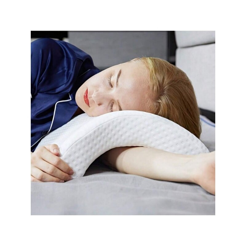 Almohada de pareja que proporciona comodidad y soporte con espuma de memoria, perfecta para viajes y abrazaderas, almohada de cuello, almohada ergonómica para dormir